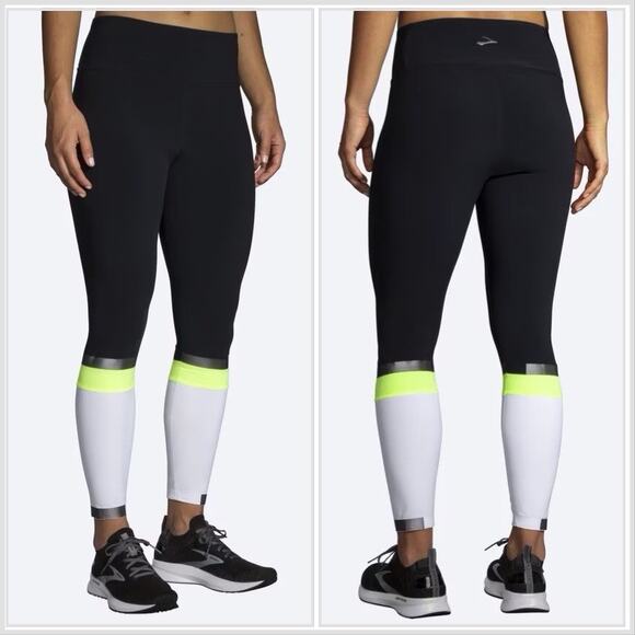 Brooks Running Carbonite 7/8 Tight Running in the Dark Leggings - Picture 1 of 13